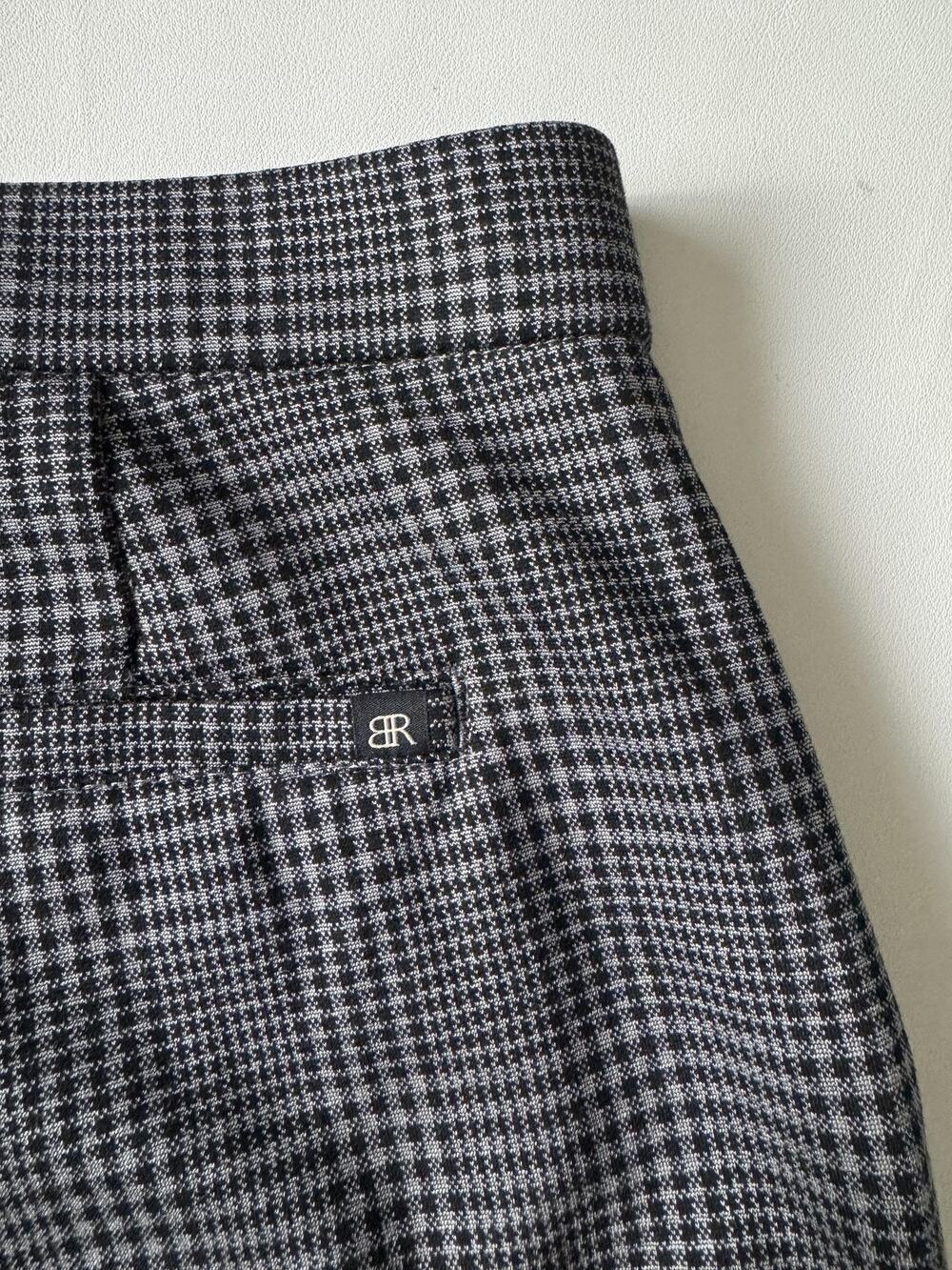 Banana Republic Pants Womens 12 Gray Plaid Ponte Slim Ankle Lined Dress Office
